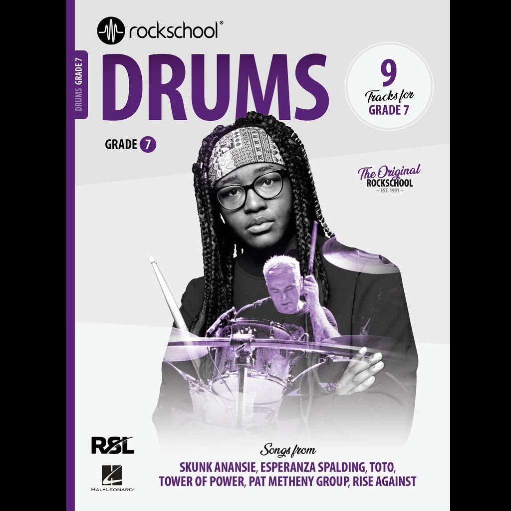 Rockschool Drums Grade 7 (2024) - Drum Exam Music available at Foulds Guitars Derby