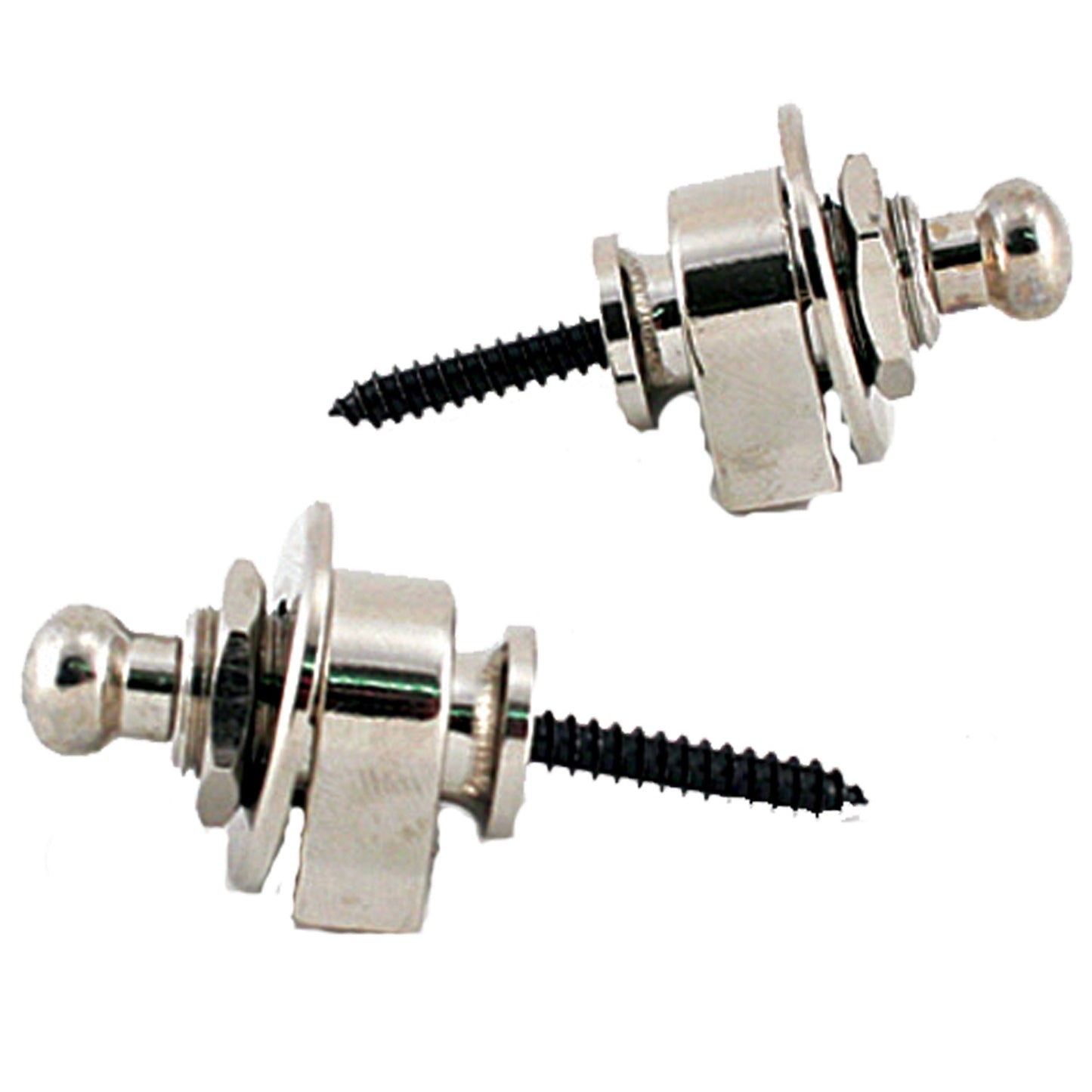 TGI Strap Lock Chrome - Strap Locks available at Foulds Guitars Derby