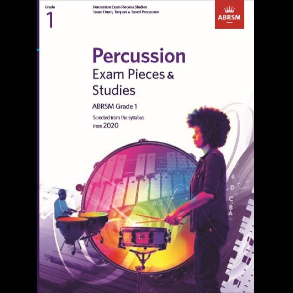 ABRSM Percussion Exam Pieces & Studies Grade 1 - Drum Exam Music available at Foulds Guitars Derby