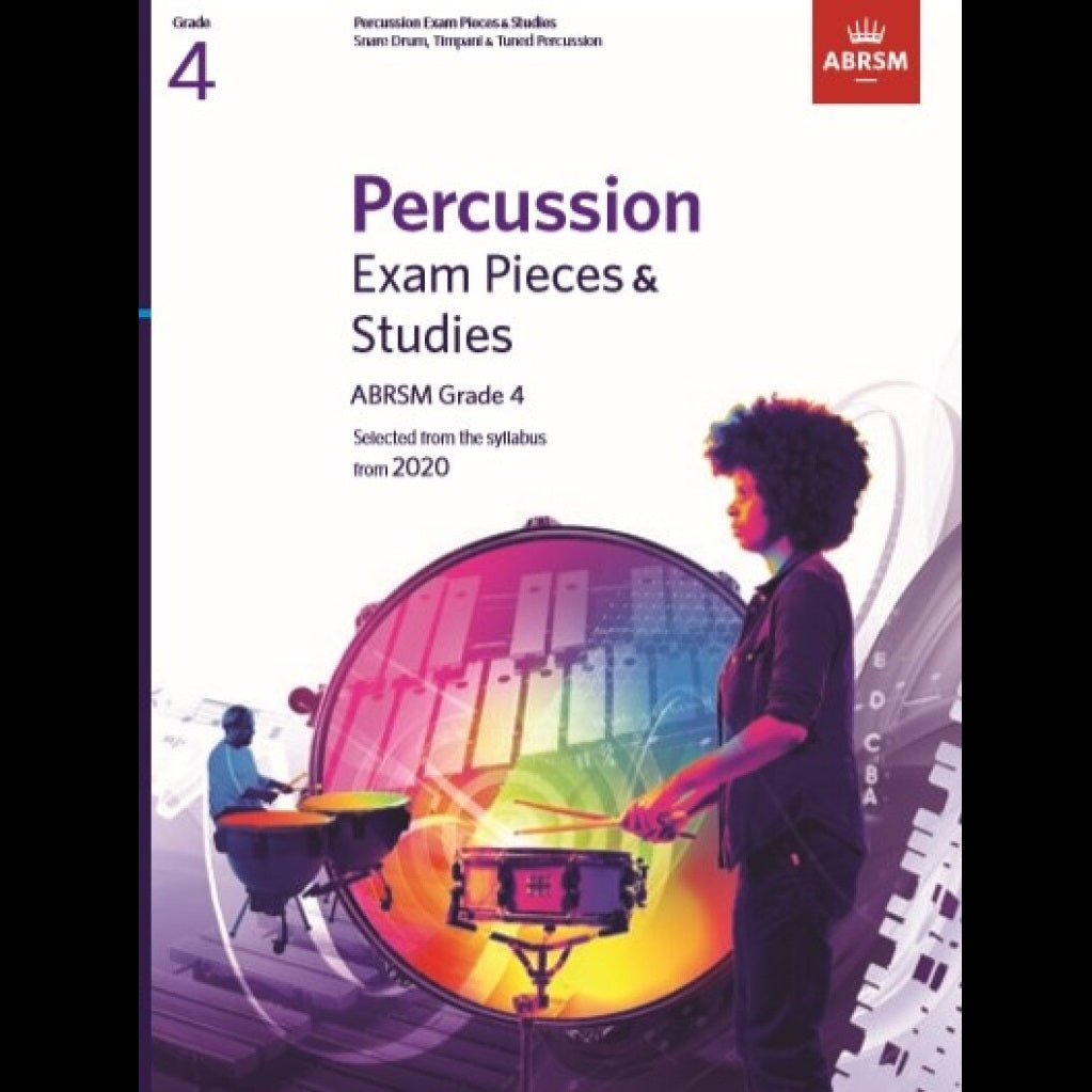 ABRSM Percussion Exam Pieces and Studies Grade 4 - Drum Exam Music available at Foulds Guitars Derby