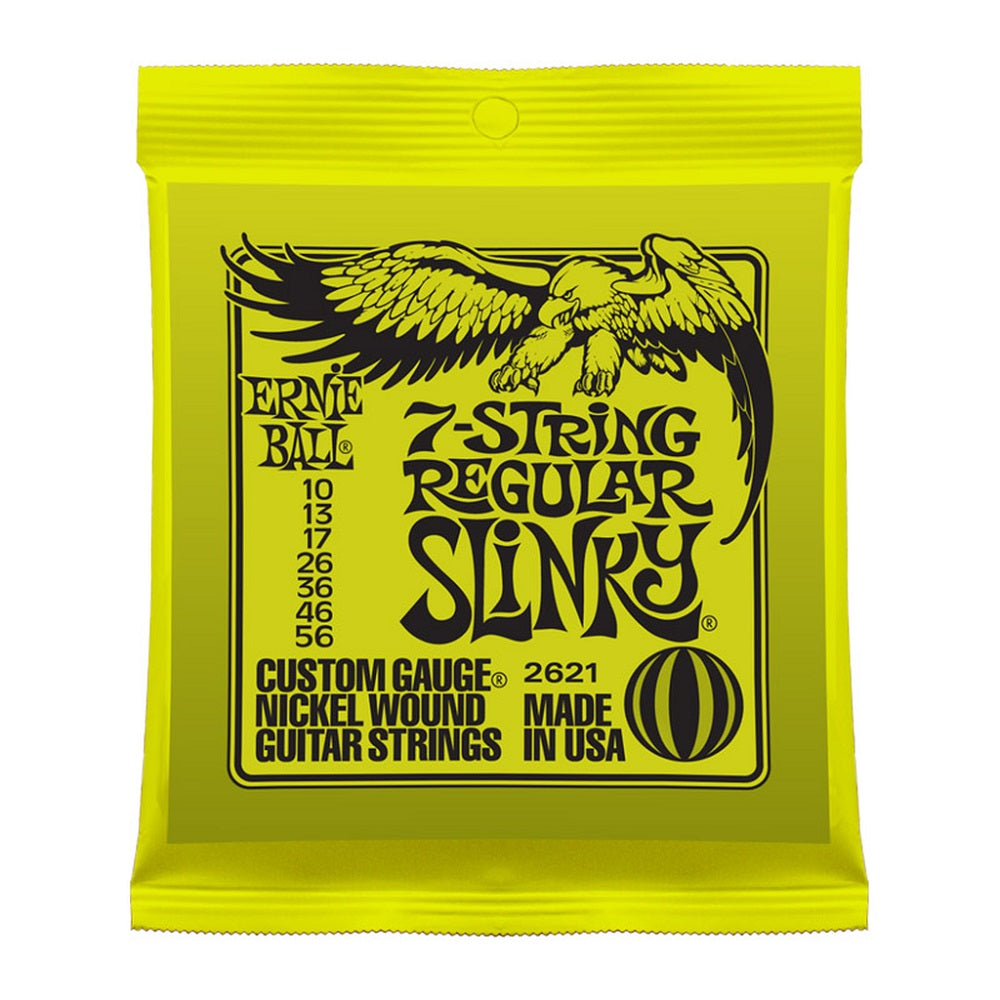 Ernie Ball Regular Slinky 7-String 2621 10-56 - Electric Guitar Strings available at Foulds Guitars Derby