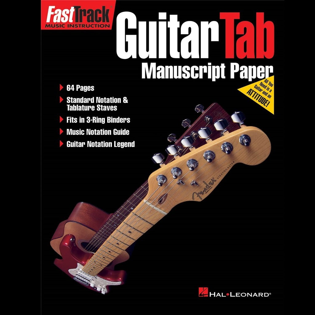 FastTrack Guitar Tab Manuscript Paper - Manuscript available at Foulds Guitars Derby