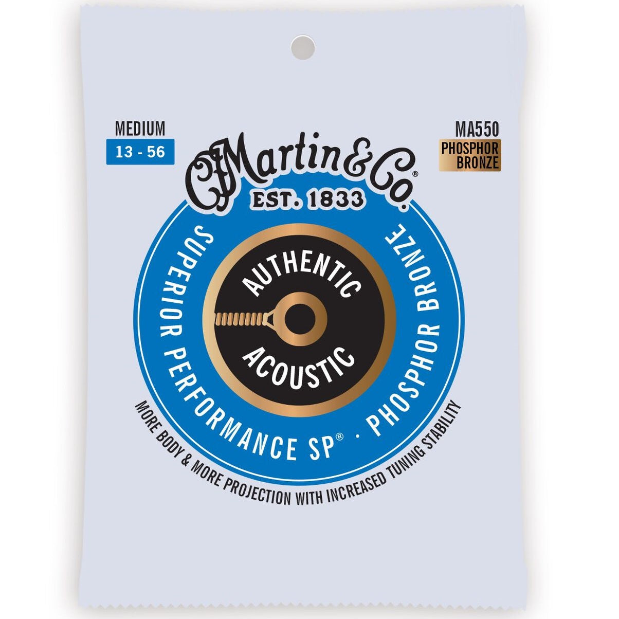 Martin Phosphor Bronze SP MA550 13-56 - Acoustic Guitar Strings available at Foulds Guitars Derby