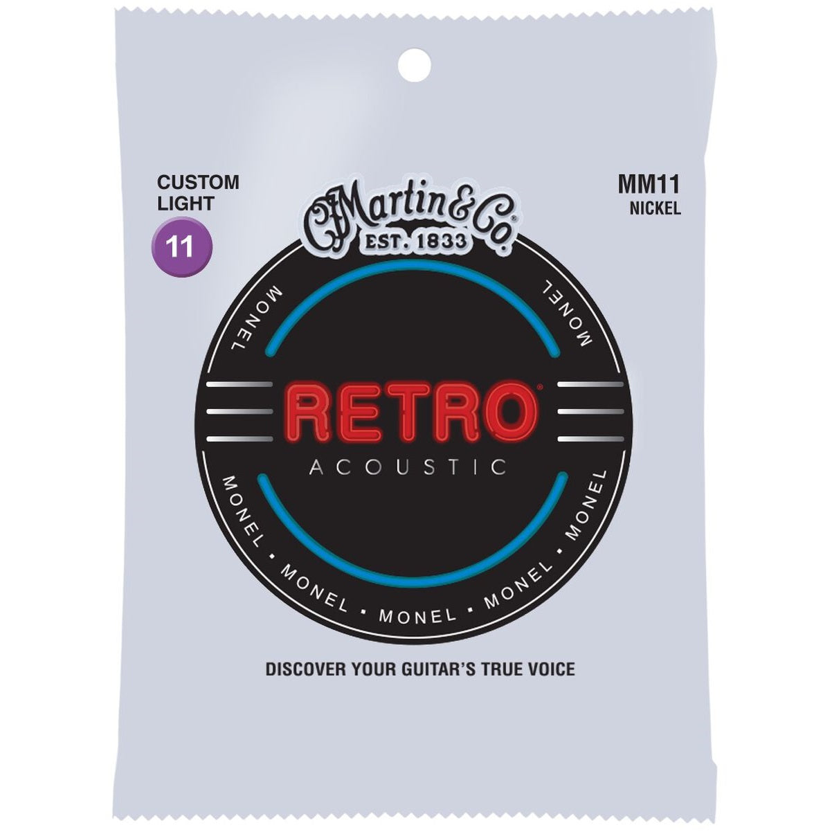 Martin Retro Monel MM11 11-52 - Acoustic Guitar Strings available at Foulds Guitars Derby