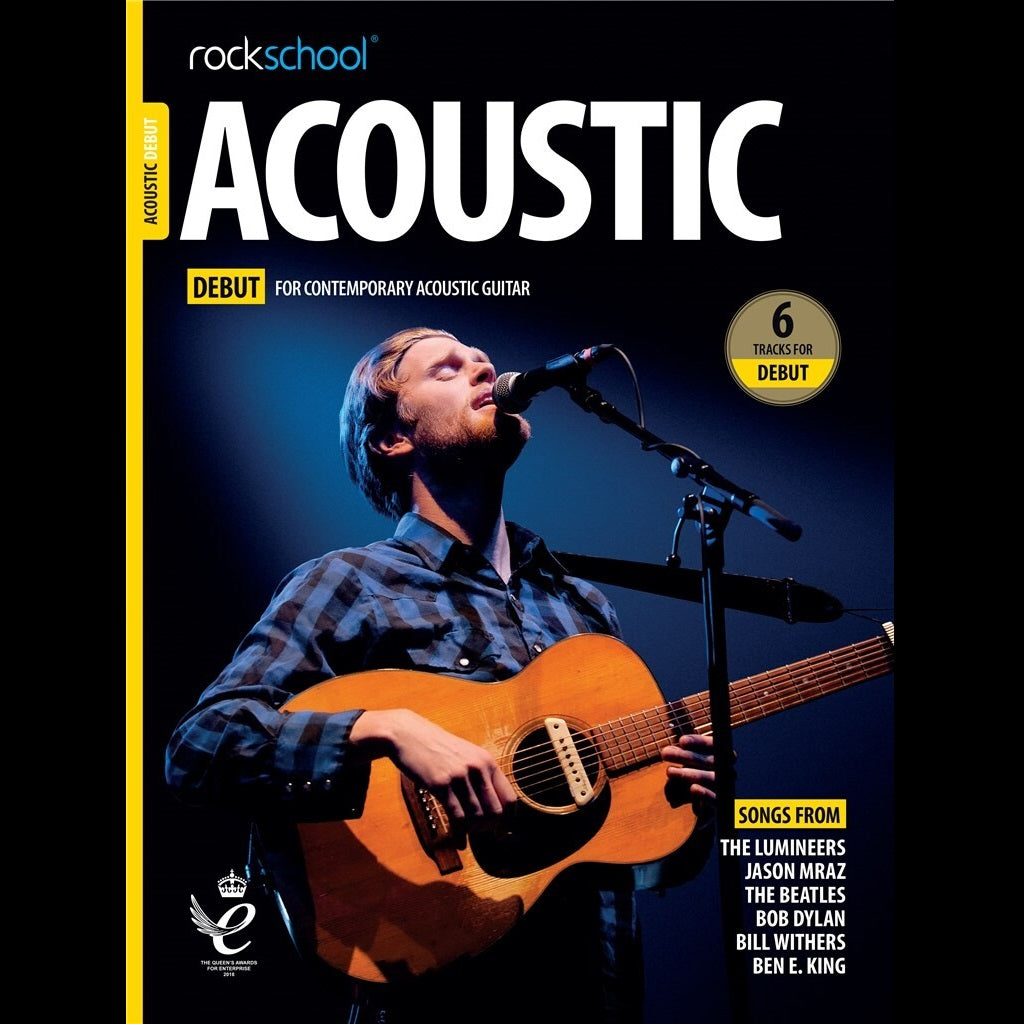 Rockschool Acoustic Guitar Debut 2019 - Guitar Exam Books available at Foulds Guitars Derby
