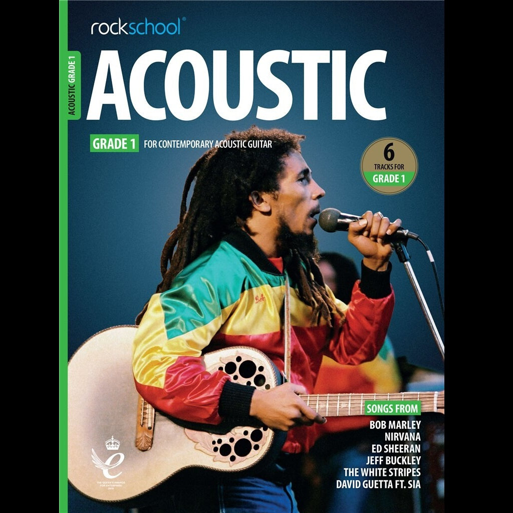 Rockschool Acoustic Guitar Grade 1 2019 - Guitar Exam Books available at Foulds Guitars Derby