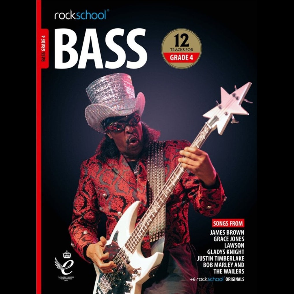 Rockschool Bass Gr 4 2018 - Bass Exam Books available at Foulds Guitars Derby