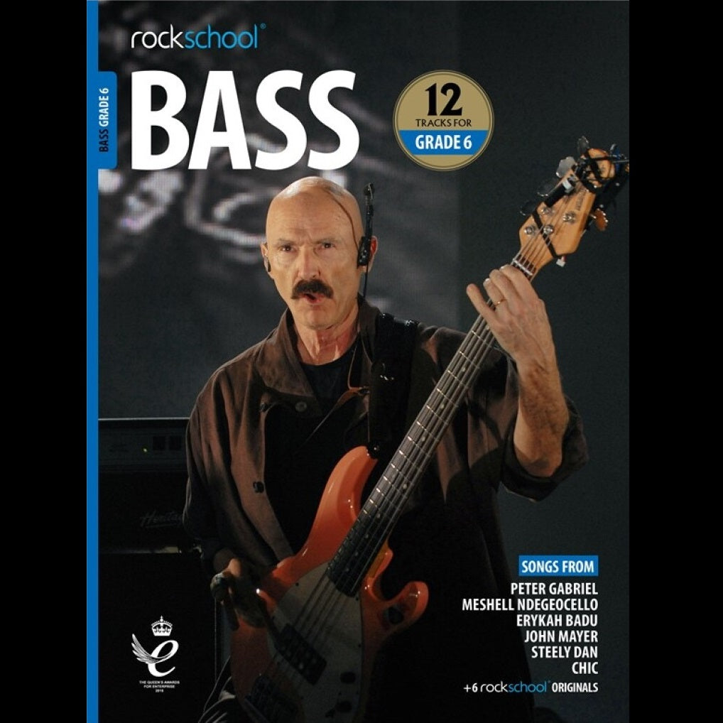 Rockschool Bass Gr 6 2018 - Bass Exam Books available at Foulds Guitars Derby