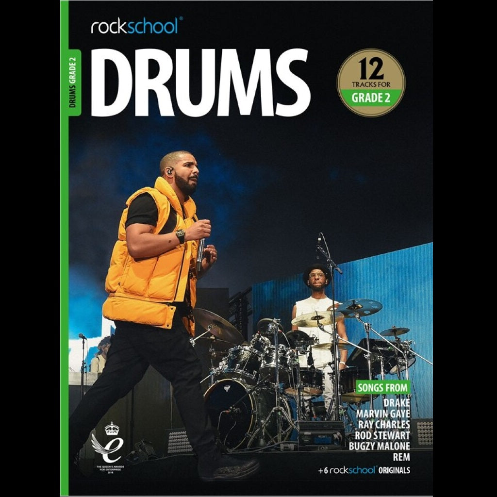 Rockschool Drums Grade 2 2018 - Sheet Music available at Foulds Guitars Derby