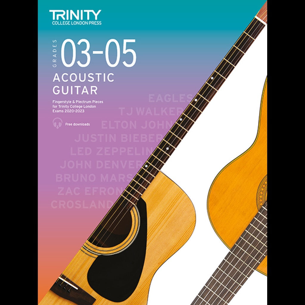NEW TCL Acoustic Guitar Grade 3-5 2020 - Guitar Exam Books available at Foulds Guitars Derby