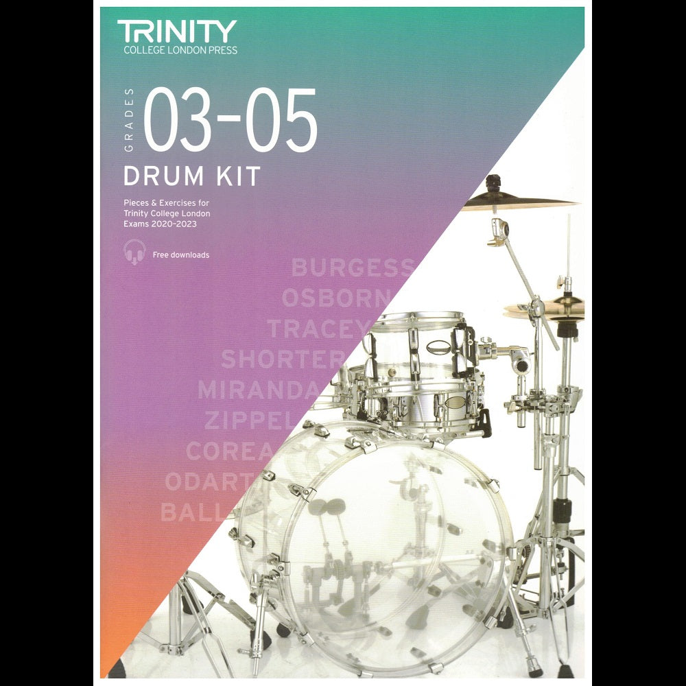 TGH Drumkit Gr3-5 2020-23 NEW - Drum Exam Music available at Foulds Guitars Derby