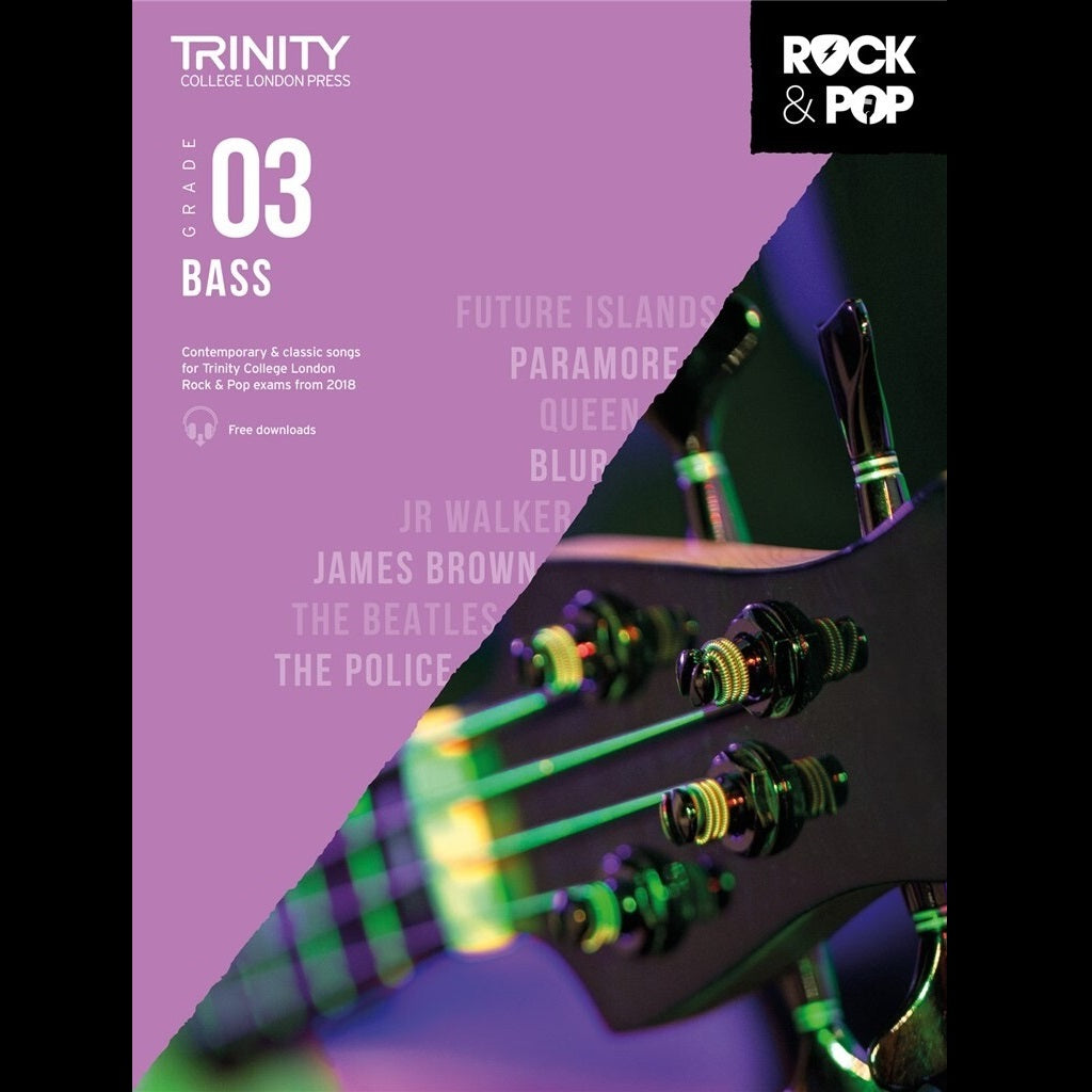 TCL Rock & Pop Bass Gr 3 - Bass Exam Books available at Foulds Guitars Derby