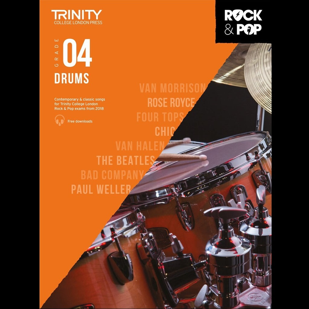 TCL Rock & Pop Grade 4 Drums - Drum Exam Music available at Foulds Guitars Derby