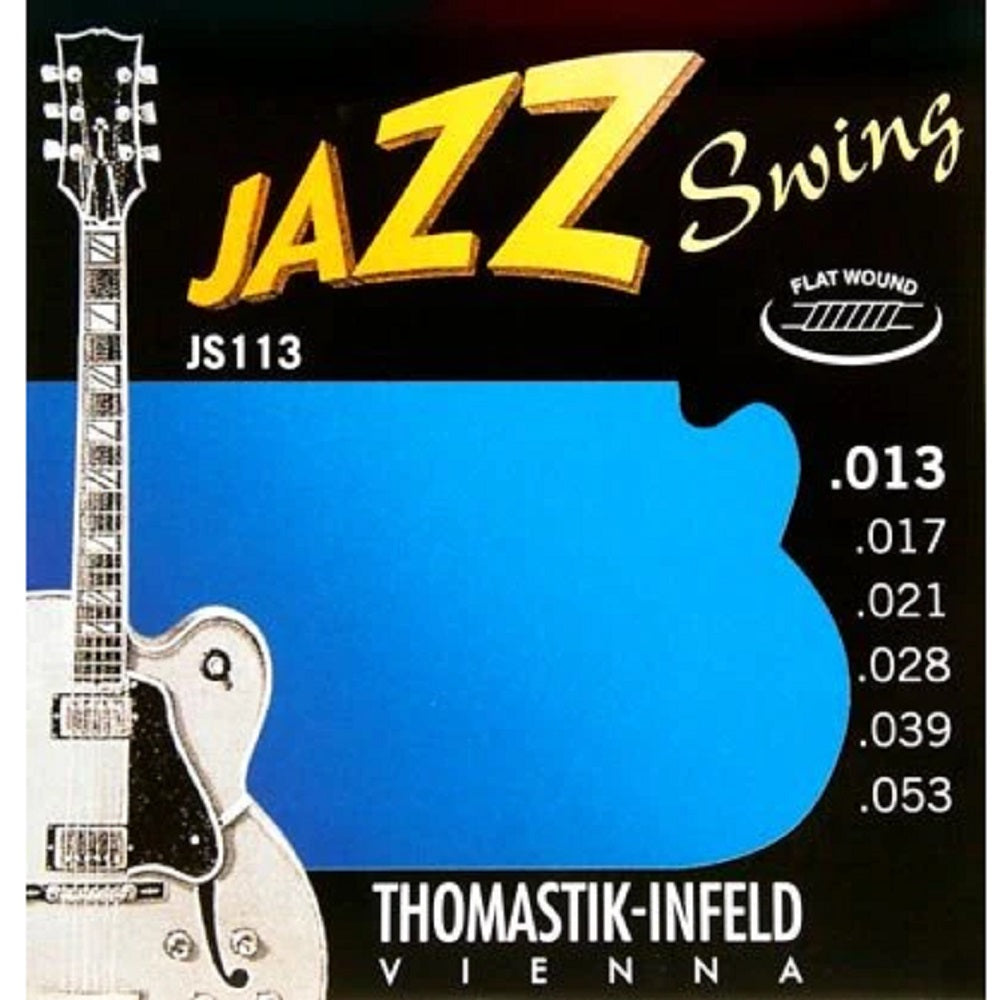 Thomastik Flatwound JS113 13-53 - Archtop Strings available at Foulds Guitars Derby