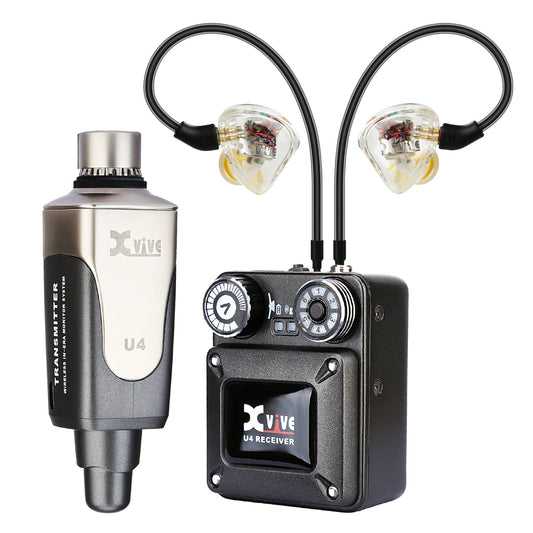 Xvive In-Ear Monitor Wireless System with T9 In-Ear Monitors and Travel Case