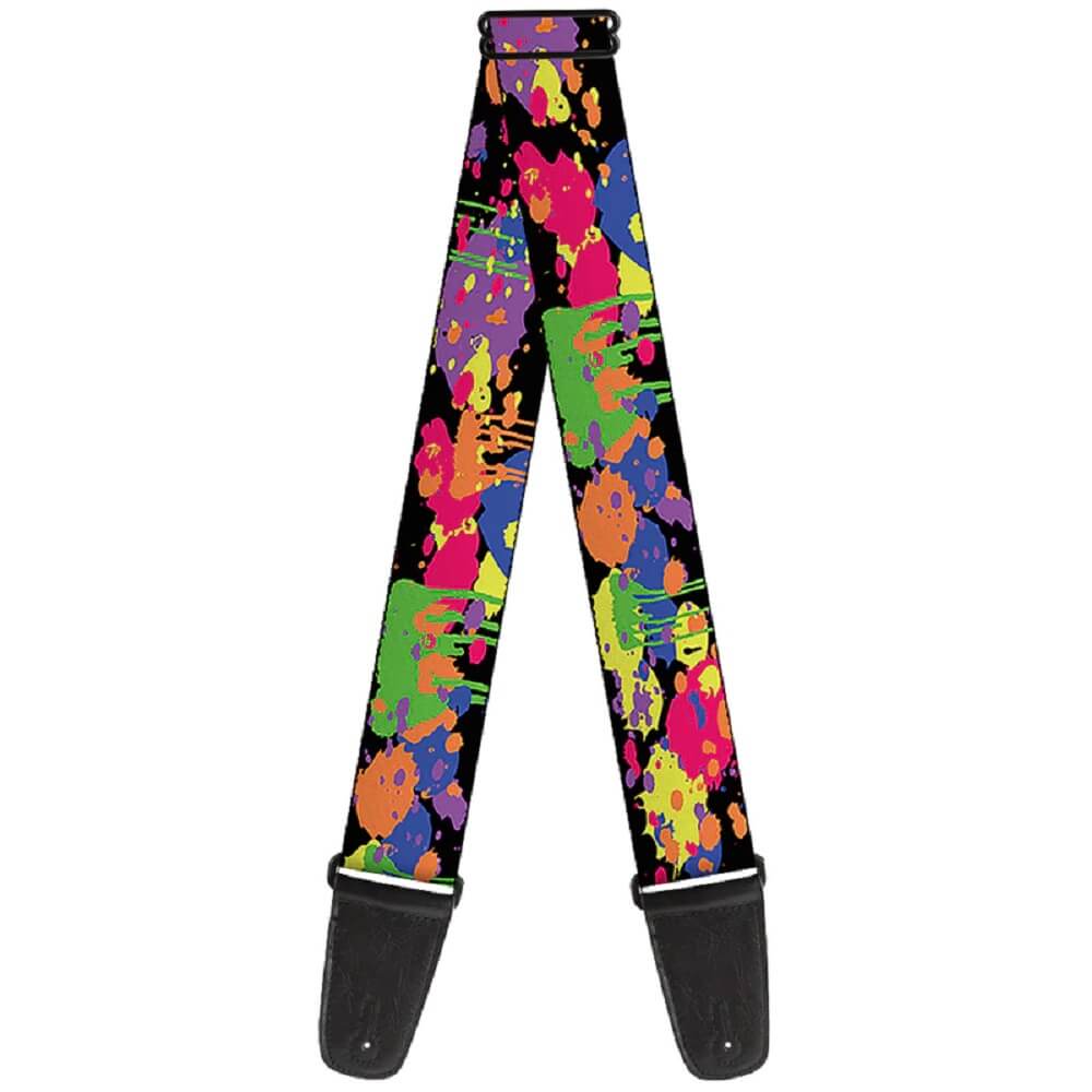 Buckle-Down Paint Splatter - Straps available at Foulds Guitars Derby