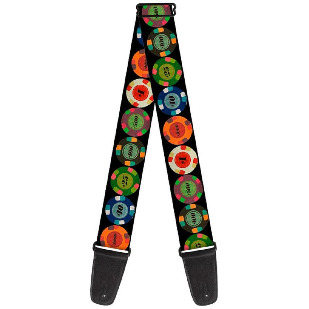 Buckle-Down Poker Chips Strap - Straps available at Foulds Guitars Derby