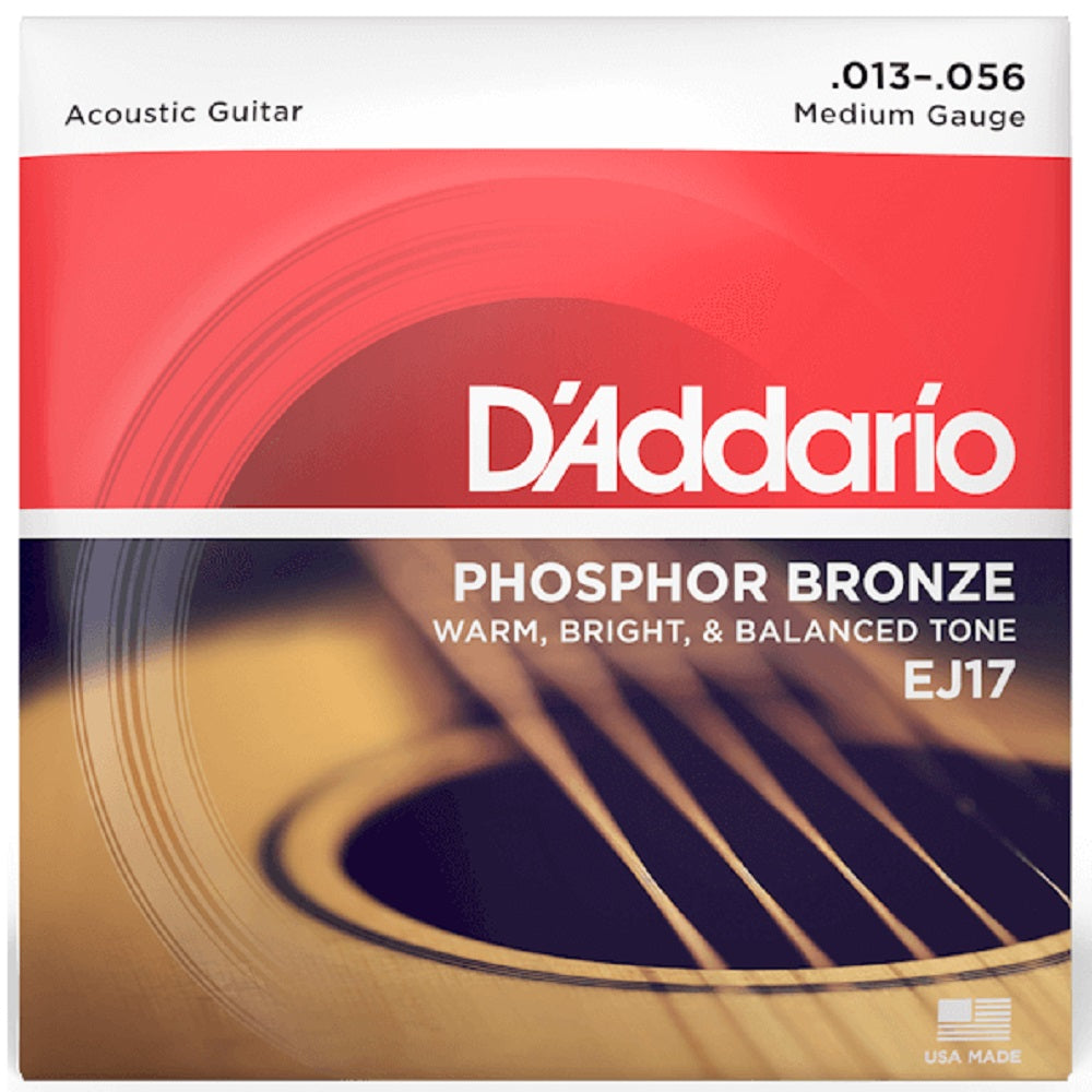 D'Addario EJ17 Phosphor Bronze 13-56 - Acoustic Guitar Strings available at Foulds Guitars Derby