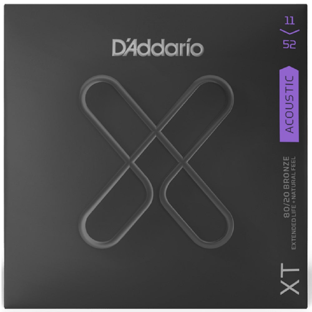 D'Addario XT 80/20 11-52 - Acoustic Guitar Strings available at Foulds Guitars Derby