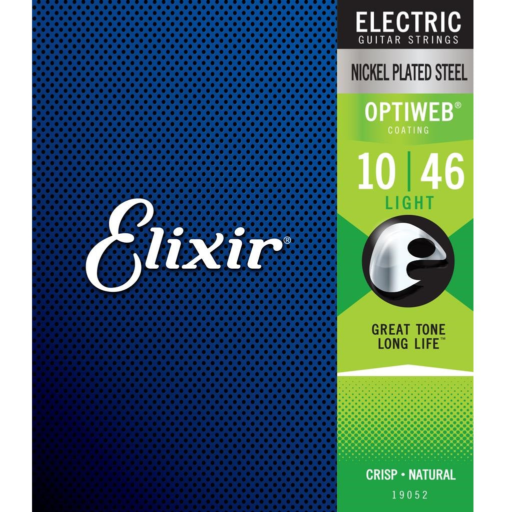 Elixir Electric Optiweb 19052 10-46 - Electric Guitar Strings available at Foulds Guitars Derby