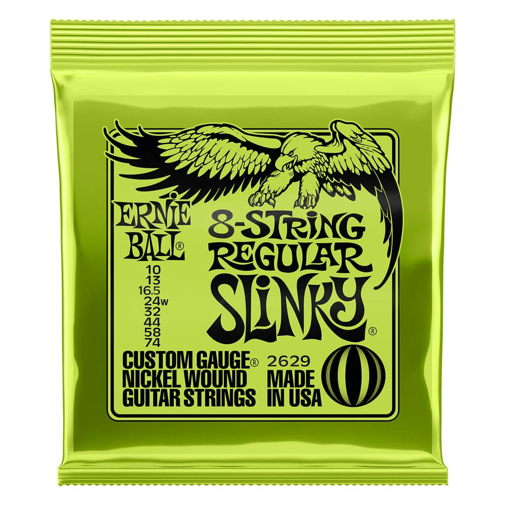Ernie Ball Regular Slinky 8-String 2629 10-74 - Electric Guitar Strings available at Foulds Guitars Derby