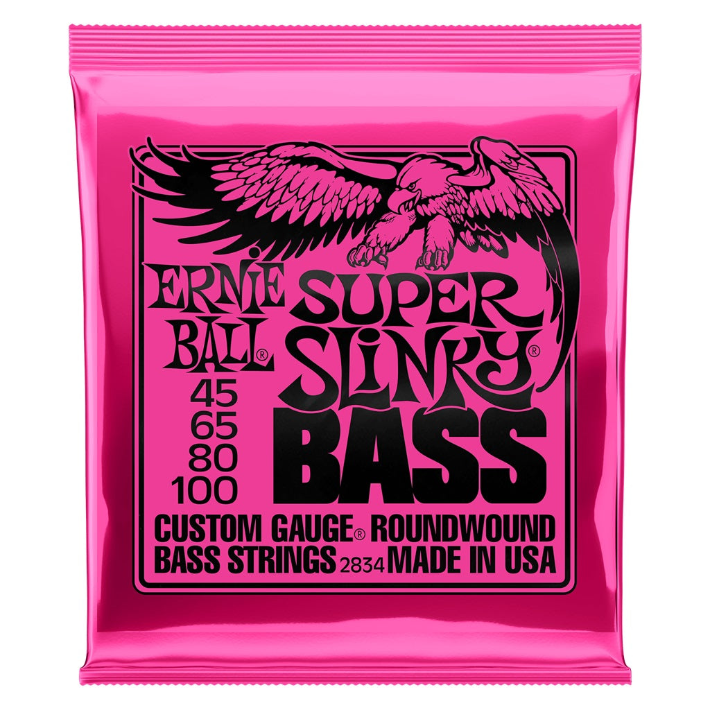 Ernie Ball Super Slinky Bass 2834 45-100 - Bass Strings available at Foulds Guitars Derby