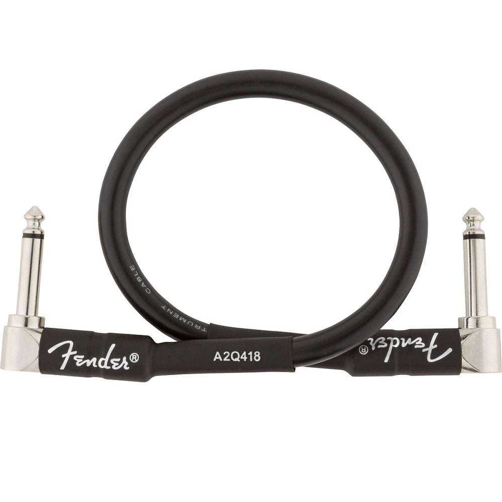 Fender Pro 1ft Patch Cable - Pedal Accessories available at Foulds Guitars Derby