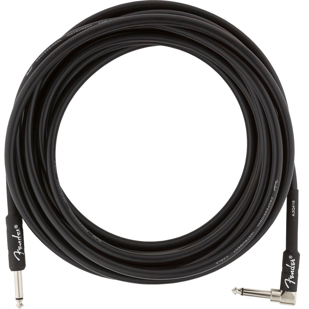 Fender Pro 18.6ft Cable Angled - Right Angled available at Foulds Guitars Derby