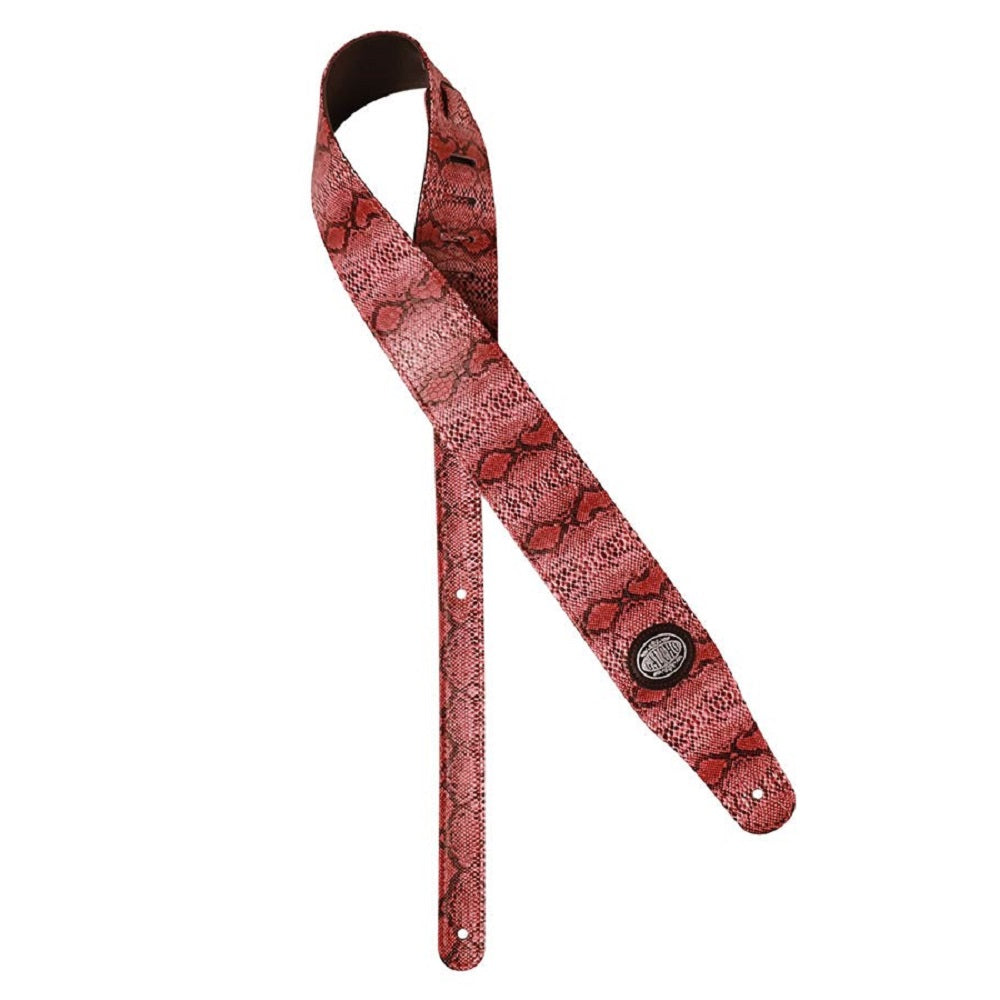Gaucho Cobra Strap Pink - Straps available at Foulds Guitars Derby