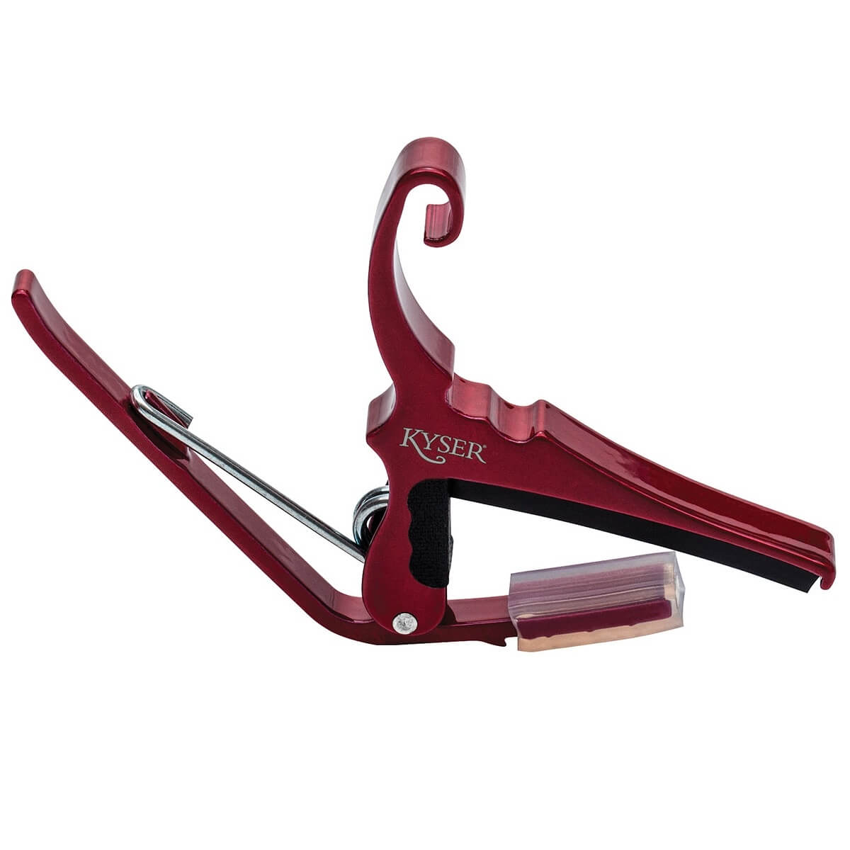 Kyser Quick Change Capo Red - Capos available at Foulds Guitars Derby