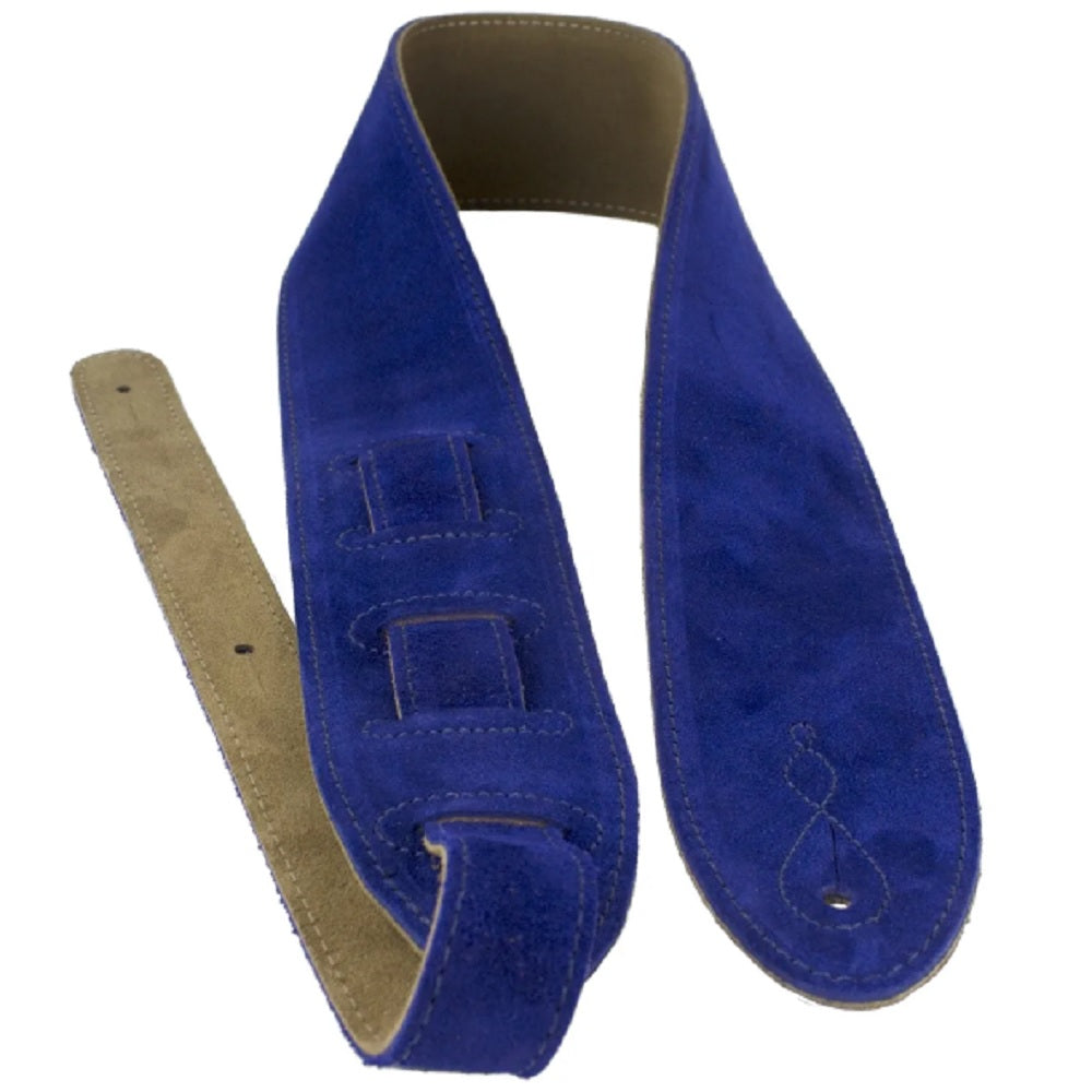 Leathergraft Comfy Blue Strap - Straps available at Foulds Guitars Derby