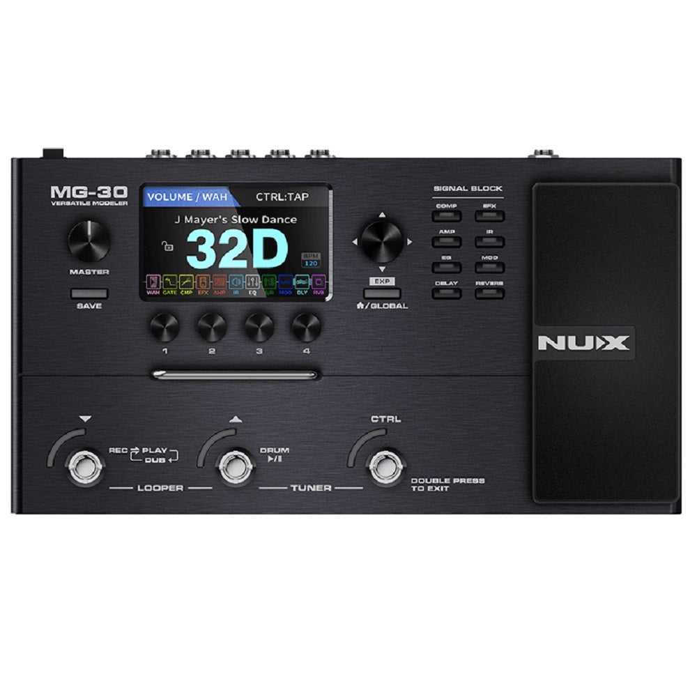NU-X MG-30 Multi Effects Pedal - Guitar Pedals available at Foulds Guitars Derby