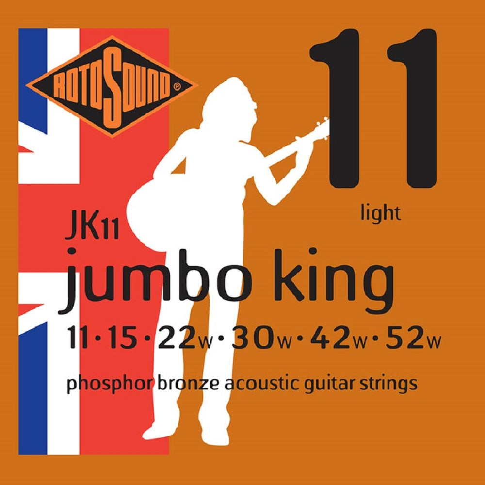 Rotosound Phosphor Bronze JK11 11-52 - Acoustic Guitar Strings available at Foulds Guitars Derby