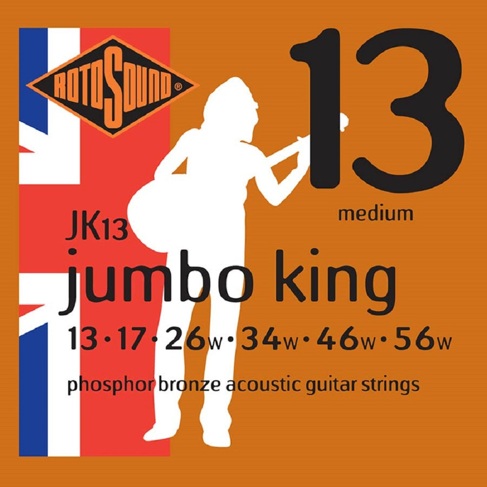 Rotosound Phosphor Bronze JK13 13-56 - Acoustic Guitar Strings available at Foulds Guitars Derby