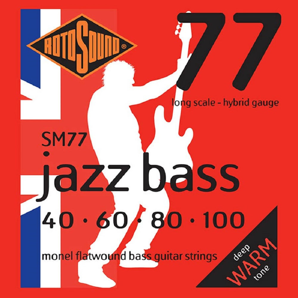 Rotosound Flatwound SM77 40-100 - Bass Strings available at Foulds Guitars Derby