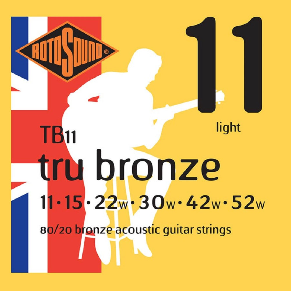 Rotosound 80/20 Bronze TB11 11-52 - Acoustic Guitar Strings available at Foulds Guitars Derby