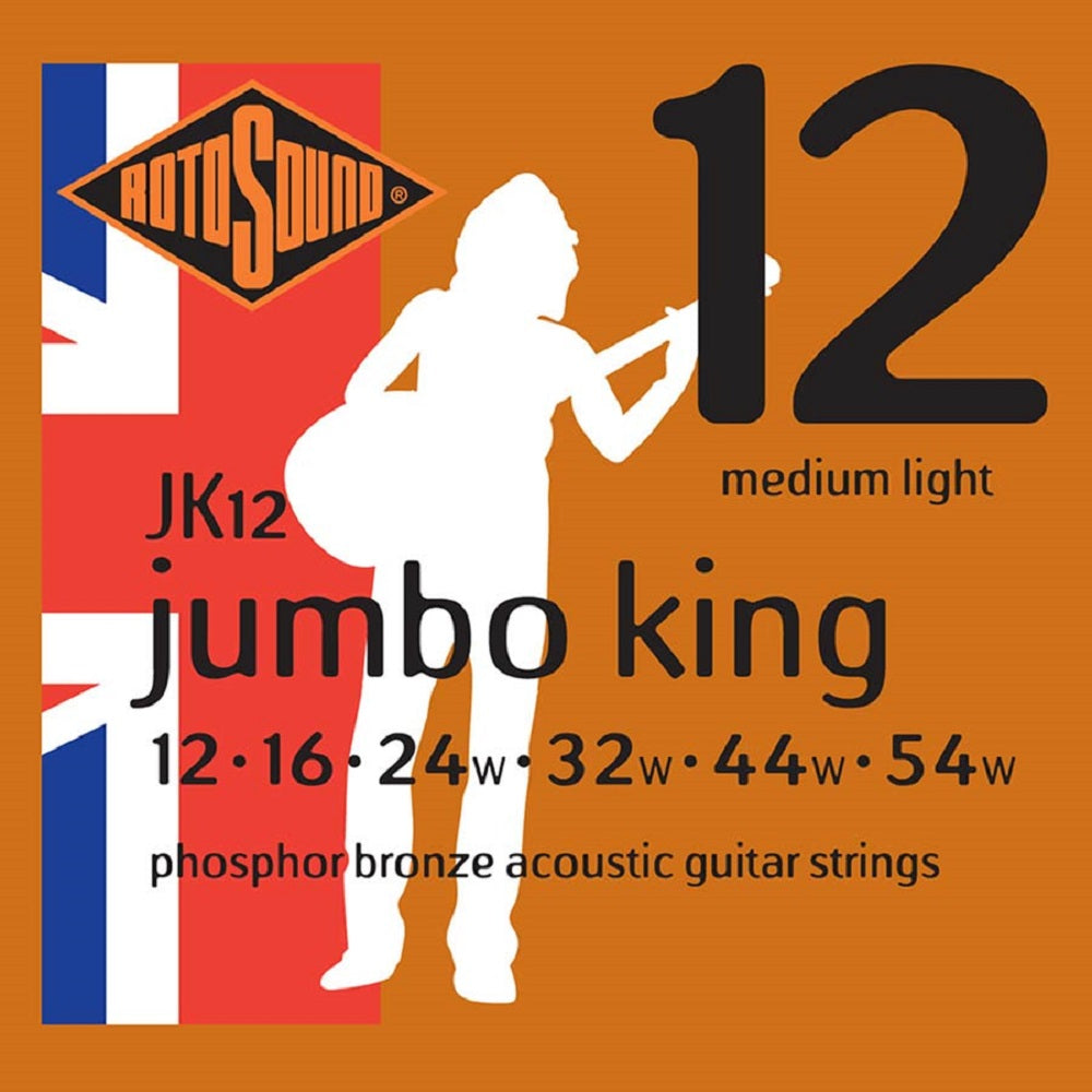 Rotosound Phosphor Bronze JK12 12-54 - Acoustic Guitar Strings available at Foulds Guitars Derby
