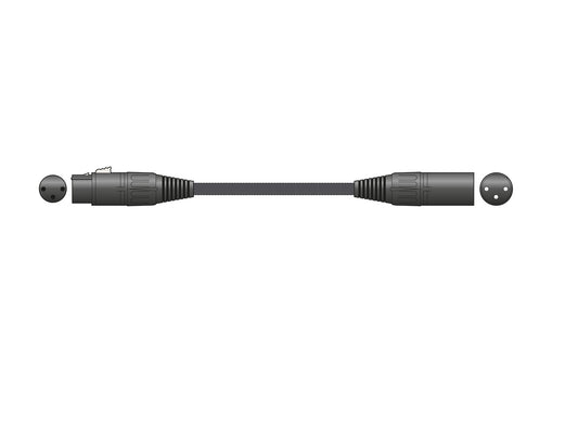 Citronic Braided XLR 3m Black