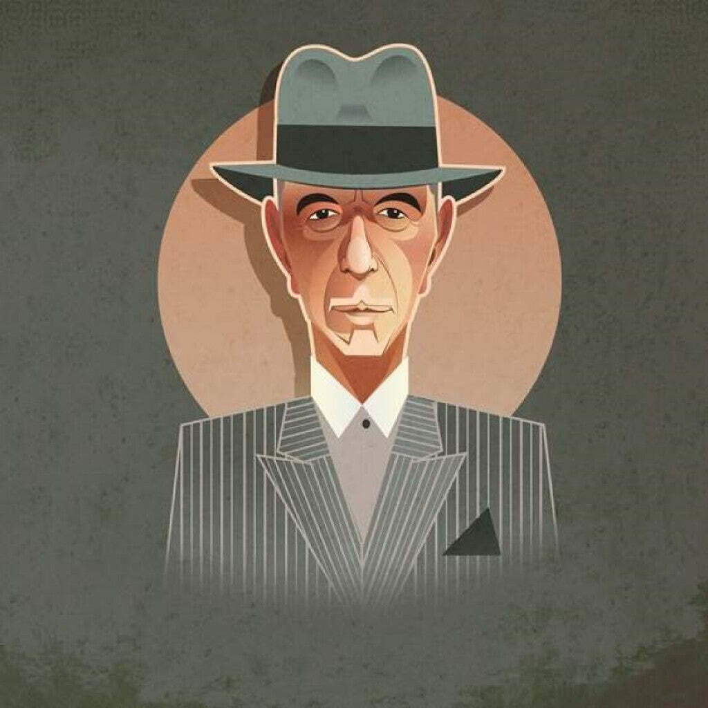 Leonard Cohen Pop Art Icons Card - nan available at Foulds Guitars Derby