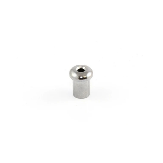 Allparts Pack of 6 Chrome Top Loading Ferrules
