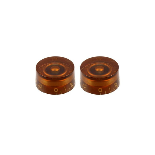Allparts Set of 2 Vintage Style Amber Speed Knobs