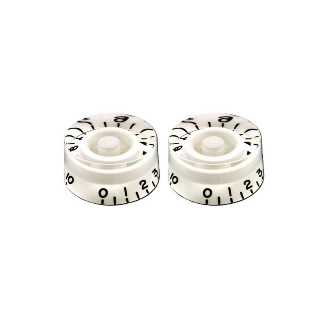 Allparts Set of 2 White Speed Knobs