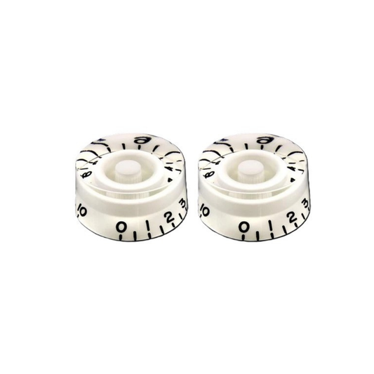 Allparts Set of 2 White Speed Knobs