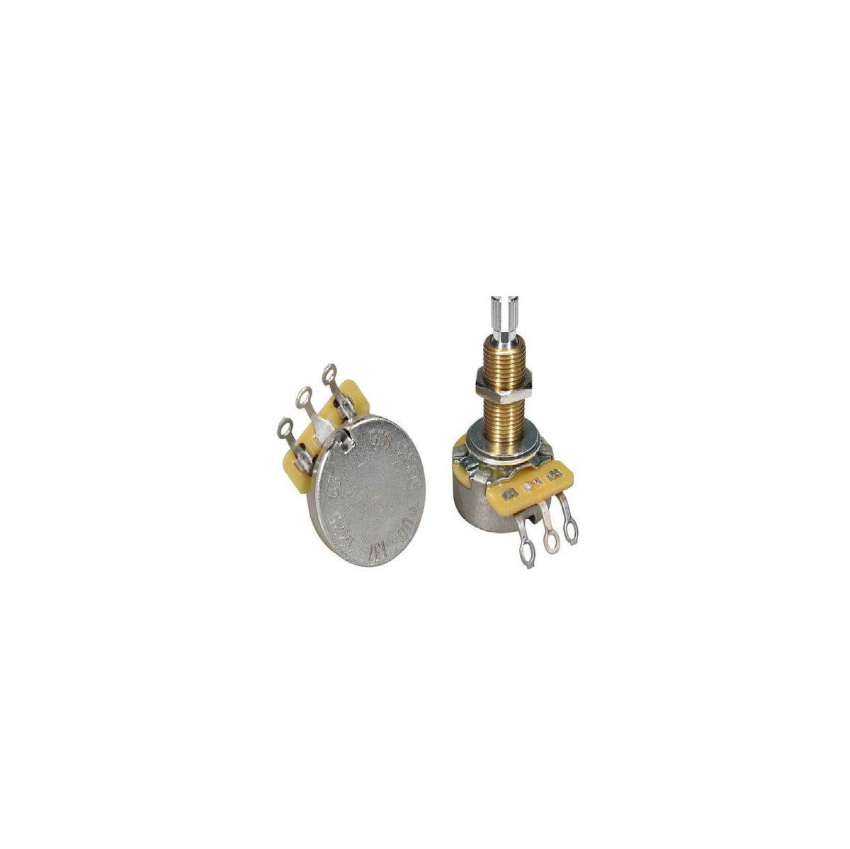 250K Audio Potentiometer, long bushing .750", 3/8" diameter