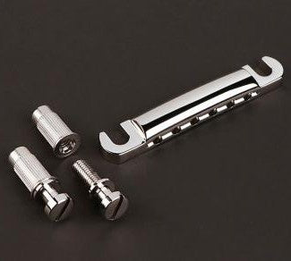Tailpiece guitar, LP-model, aluminium, with studs and anchor