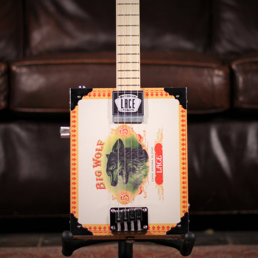 Lace Cigar Box Guitar 4-string "Big Wolf"