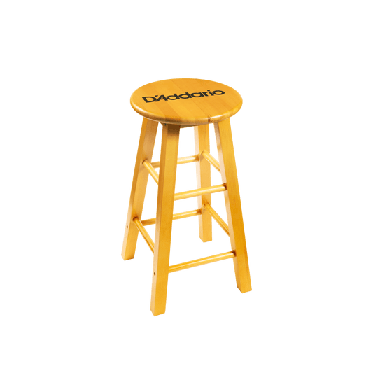 D'Addario Logo Wooden Stool - Stools available at Foulds Guitars Derby