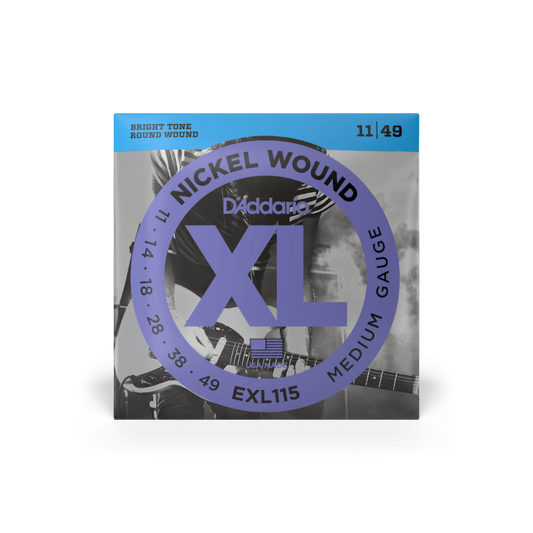 D'Addario EXL115-3D 11-49 3 Pack - Electric Guitar Strings available at Foulds Guitars Derby