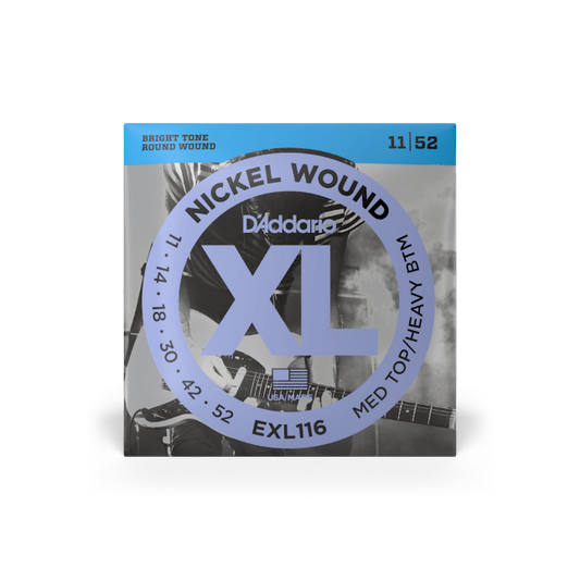 D'Addario EXL116-3D 11-12 3 Pack - Electric Guitar Strings available at Foulds Guitars Derby
