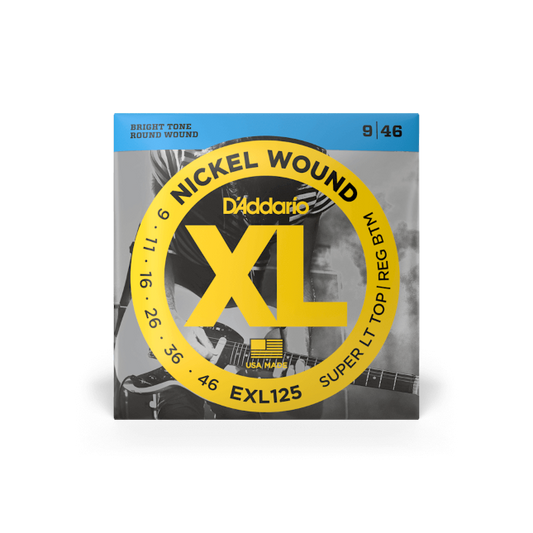D'Addario EXL125-3D 9-46 3 Pack - Electric Guitar Strings available at Foulds Guitars Derby